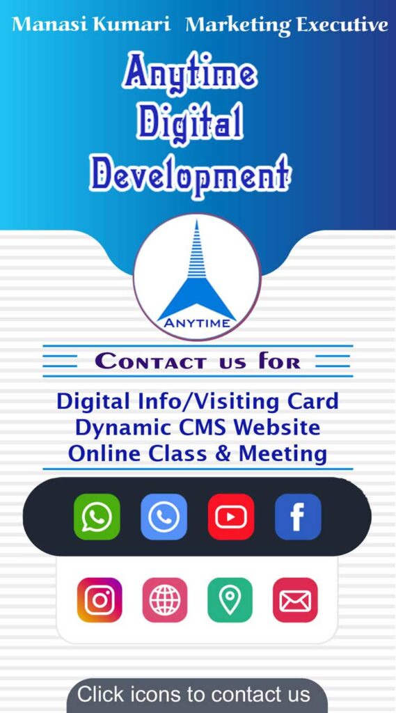 Anytime (ADD) Digital Visiting Card