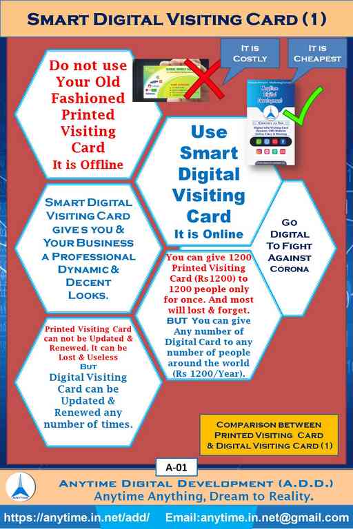 Anytime (ADD) Digital Visiting Card